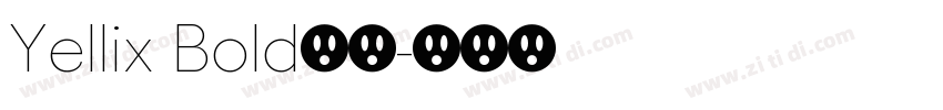 Yellix Bold下载字体转换